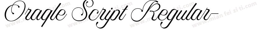 Oraqle Script Regular字体转换